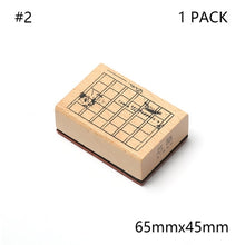 Natural Wood Stamps - Plants and floral