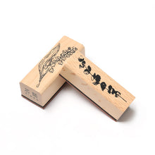 Natural Wood Stamps - Plants and floral