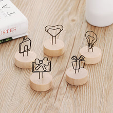 Round Wooden Photo Clip - Various shapes