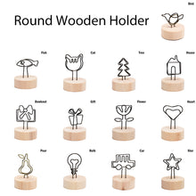 Round Wooden Photo Clip - Various shapes